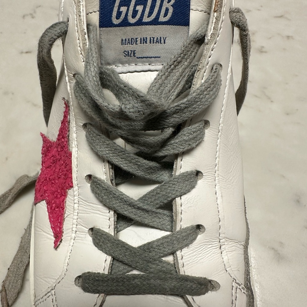 Golden Goose Super-Star Sneakers with Brown Accent - Picture 7 of 16